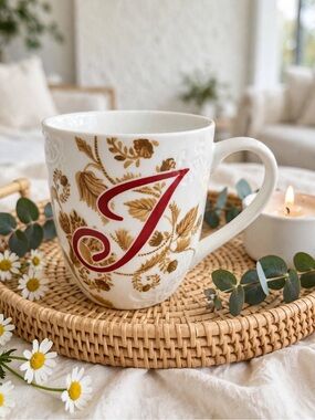 Pier 1 Monogram “J” Mug